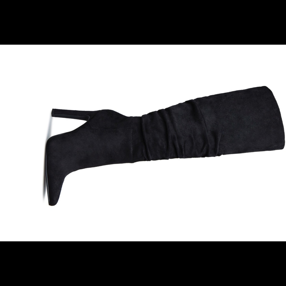 Tall Black Heeled Boot